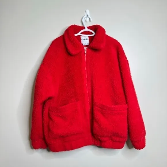❄️ I.AM.GIA Pixie Zip-Front Sherpa Coat