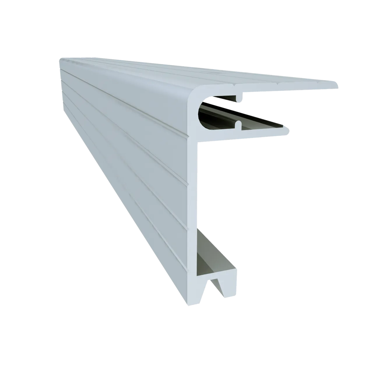 1/4" Aluminum Lidmaker Groove Extrusion with 1-3/4" Leg height, 10 Feet Length
