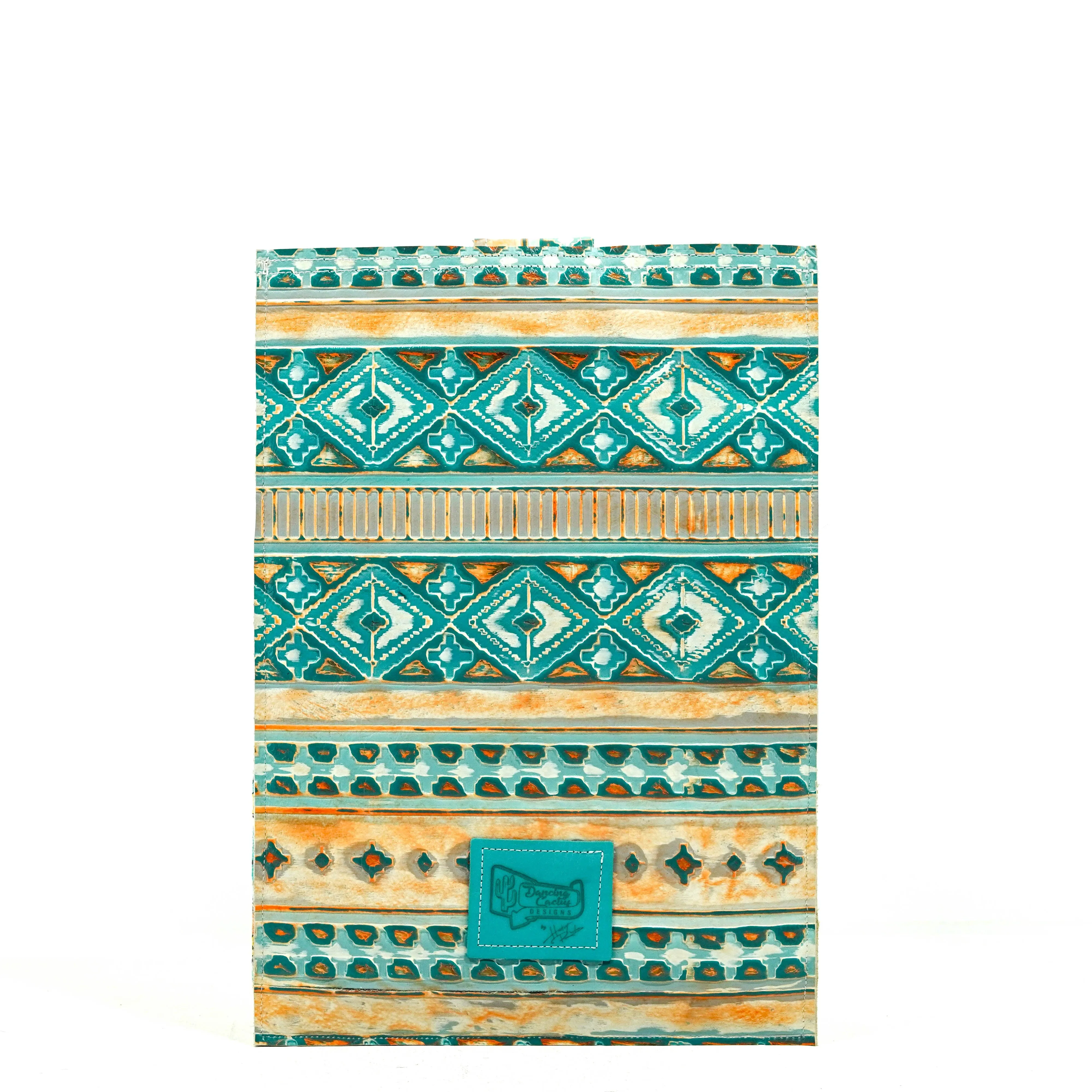 18'' Laptop Sleeve - Salt & Pepper w/ Mandarine Navajo