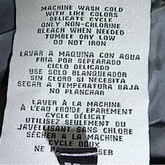 $180 Levi's Water Repellent Moto Jacket Large Gray Faux Leather Belted Big Zips