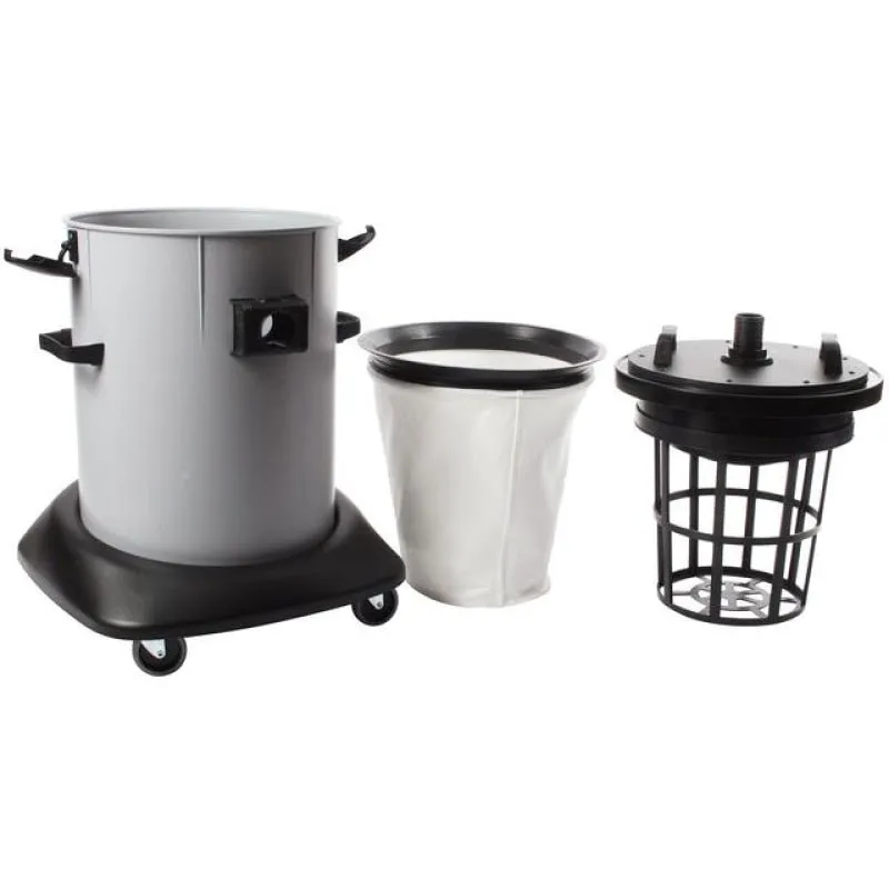 20 Gallon Dry Commercial Interceptor Kit with Fleece Basket Filter, 8 Ft. Hose, 15 ft. Hose & Accessory Tool Set