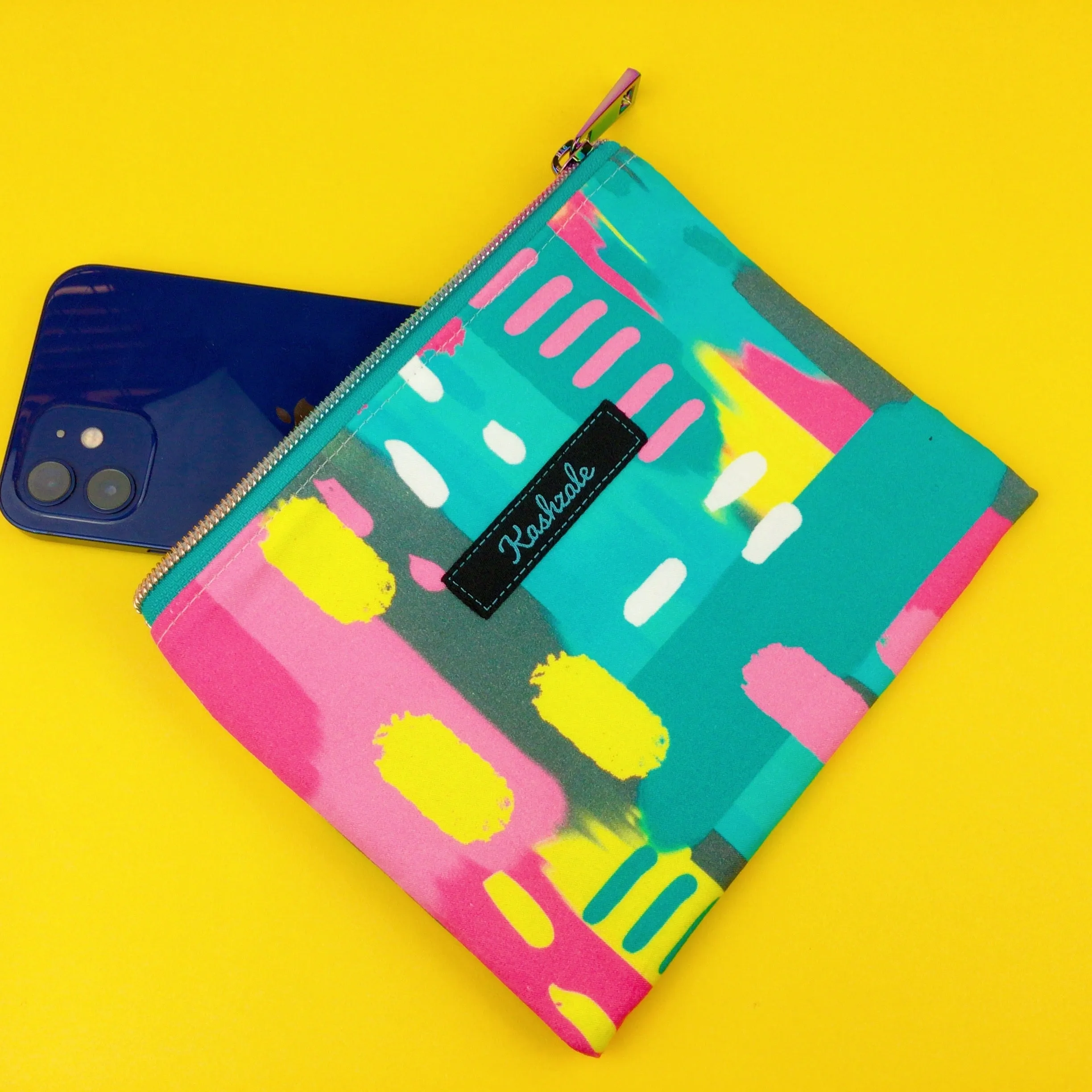 21st Party Small Clutch, Small makeup bag. Exclusive Design.