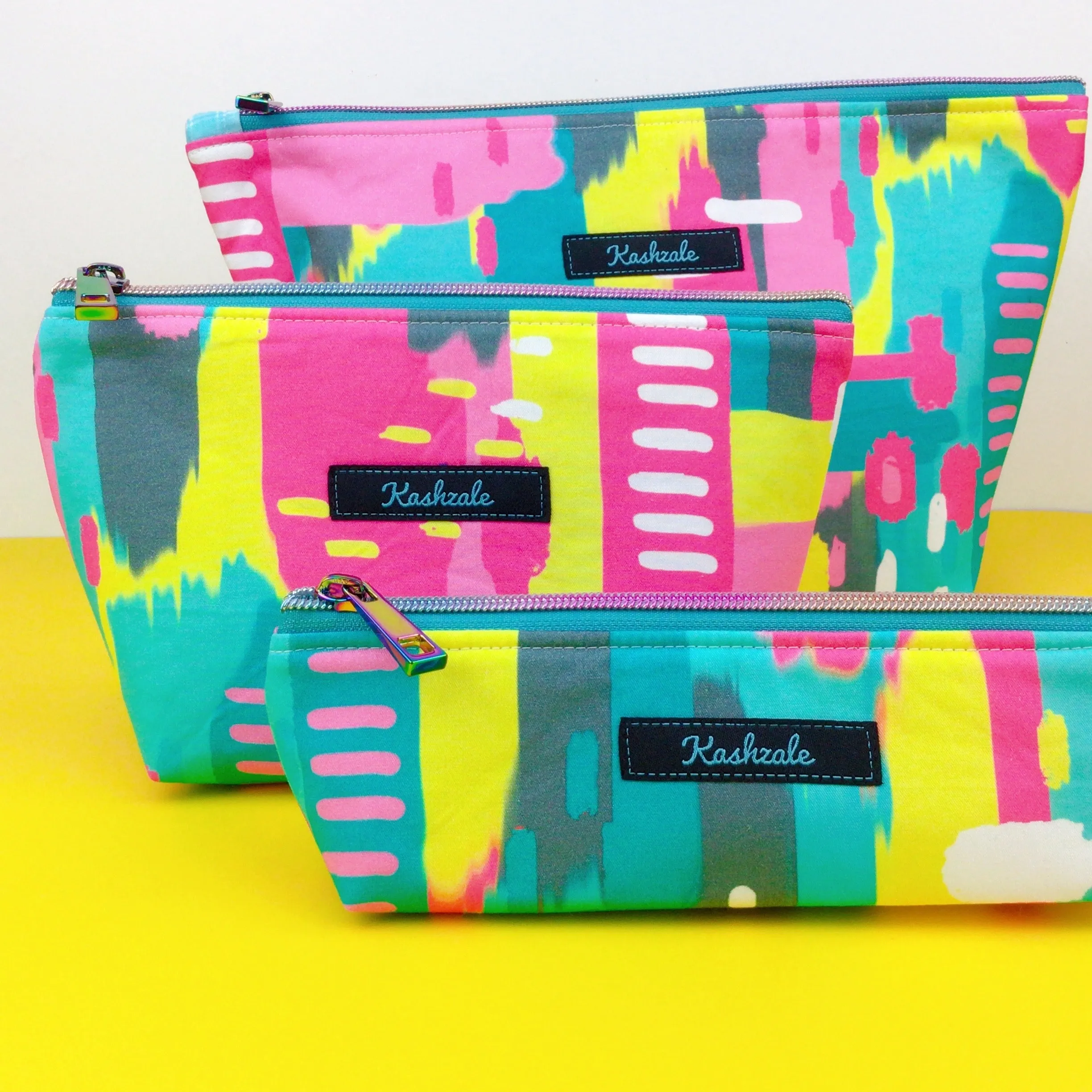 21st Party Three Piece Makeup Bag Set. Exclusive Design.