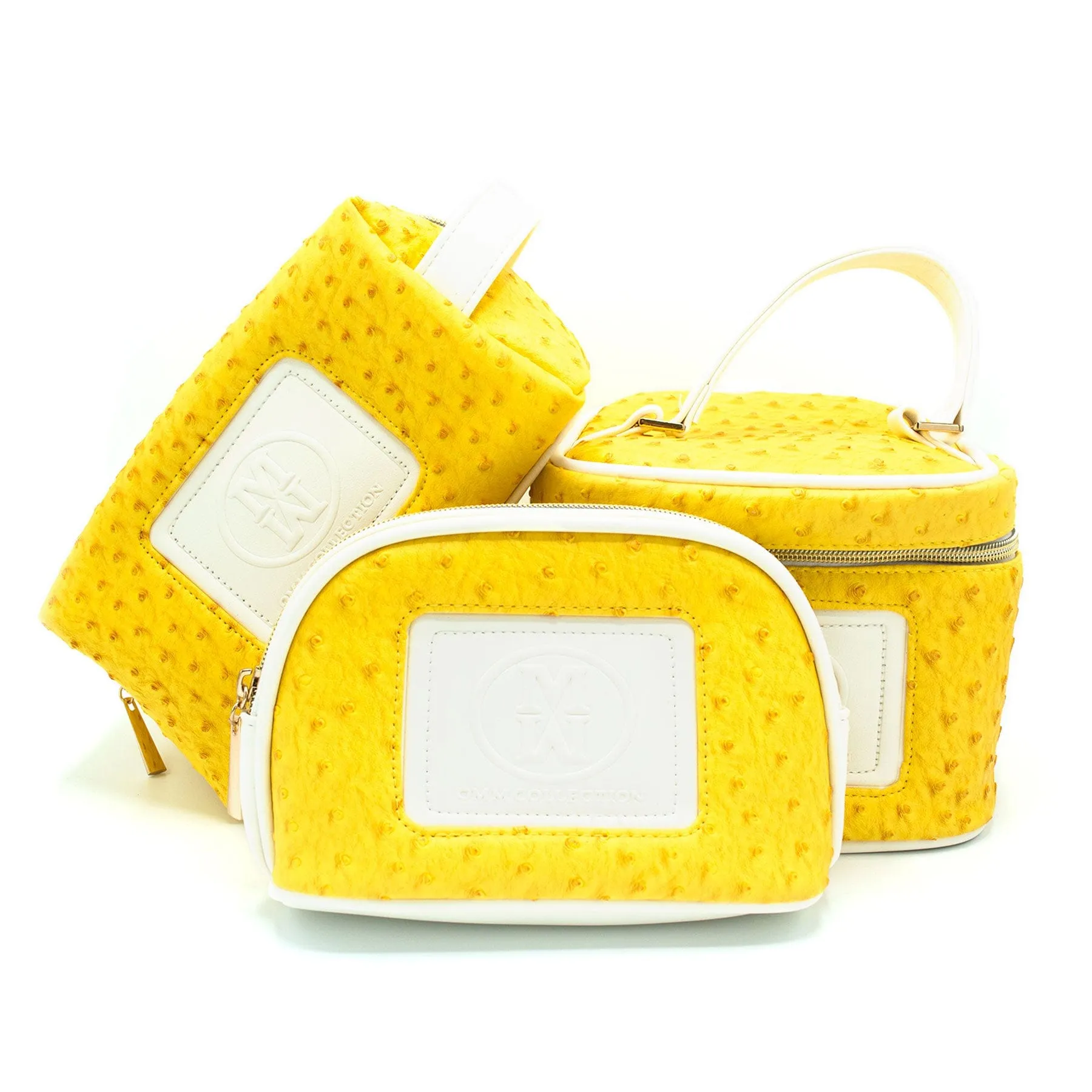 3 pc Set - Ostrich Style Beauty Bag Set