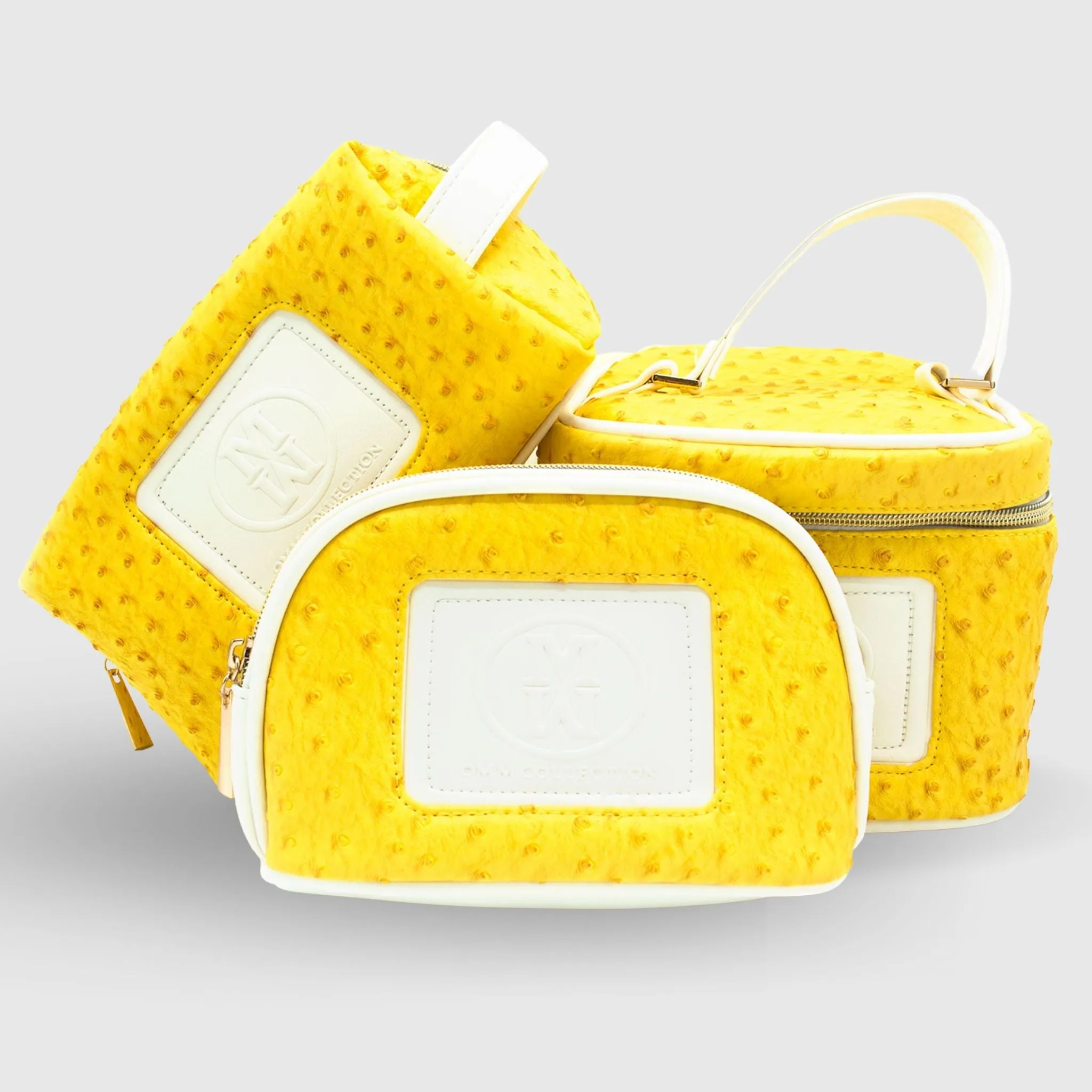 3 pc Set - Ostrich Style Beauty Bag Set