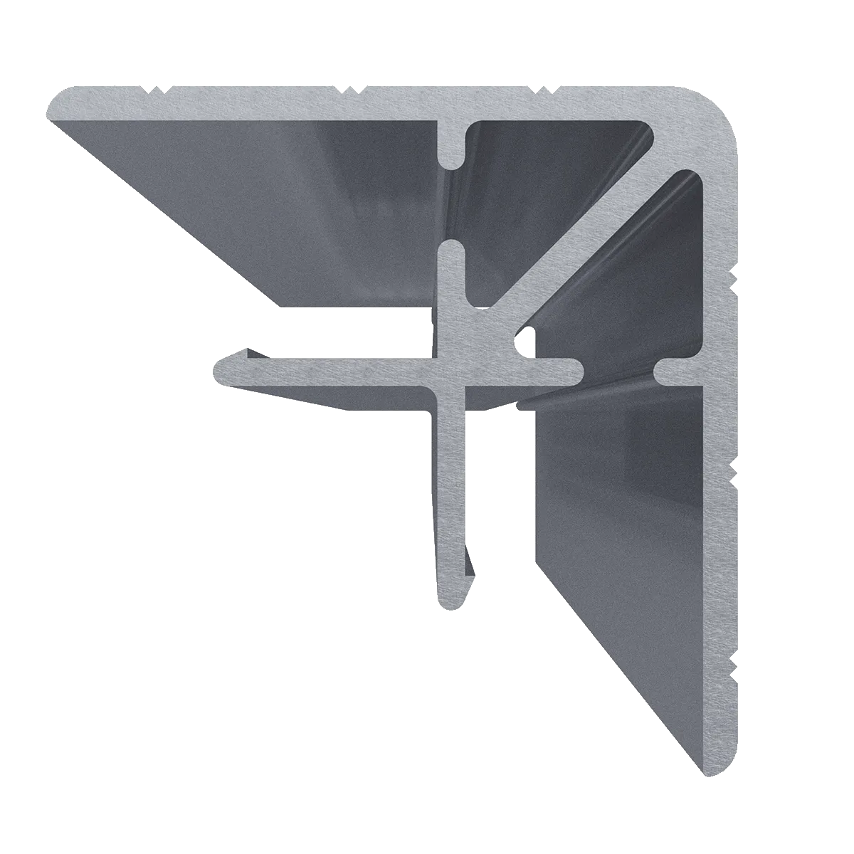 3/8" Aluminum Double Angle Extrusion, 10 Feet Length