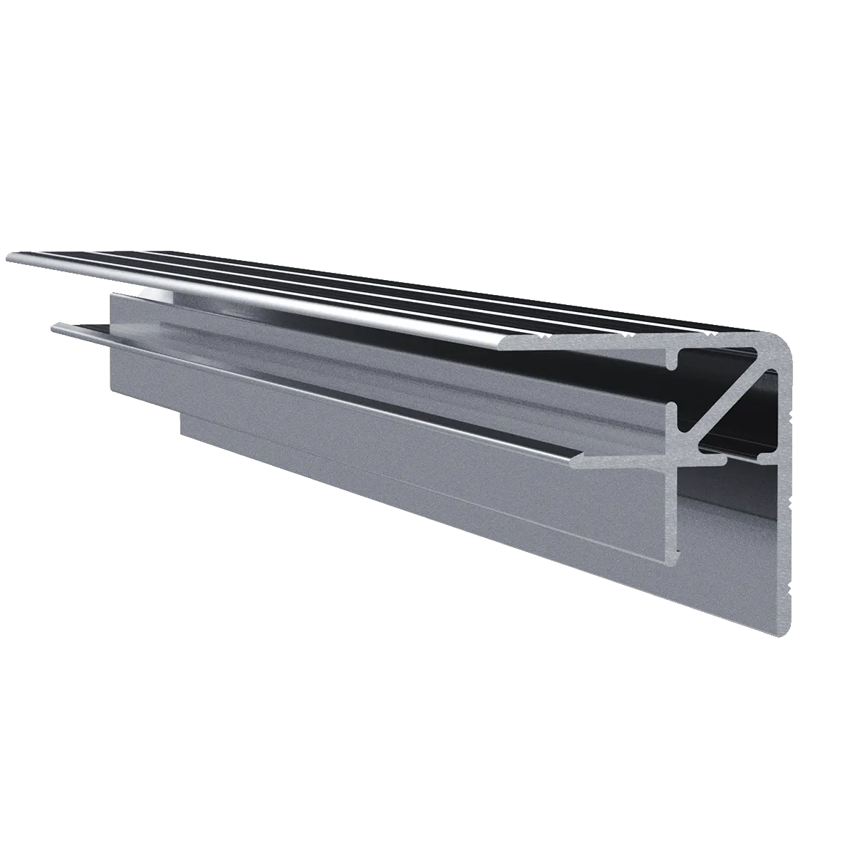 3/8" Aluminum Double Angle Extrusion, 10 Feet Length