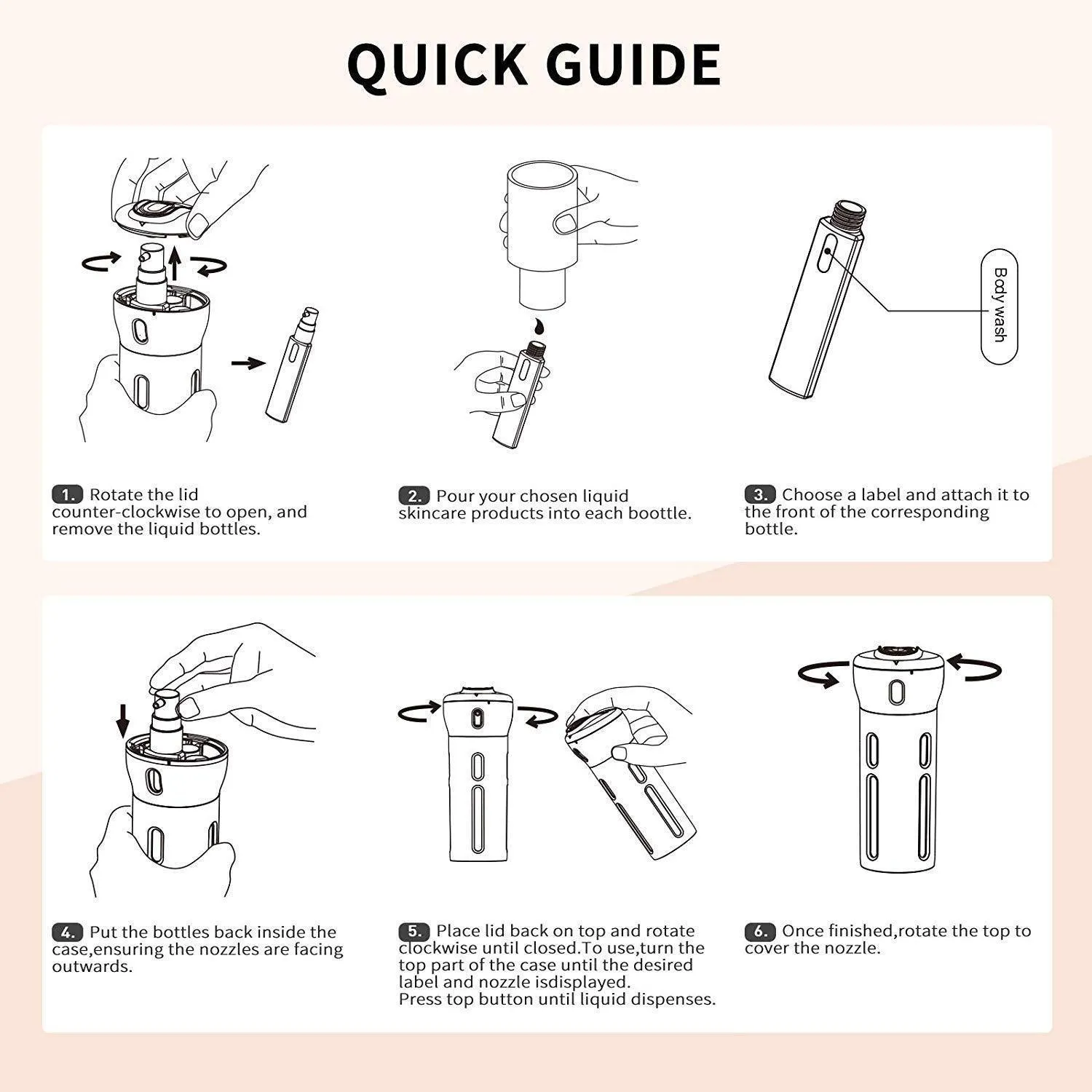 4-in-1 Travel Bottle