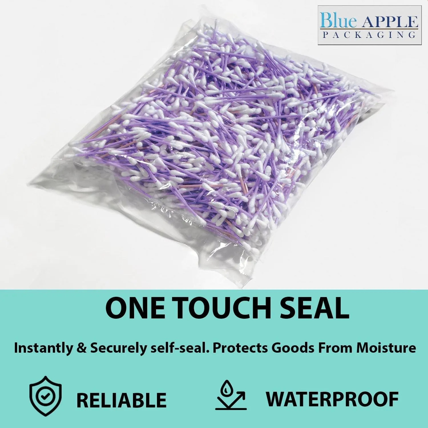 4X15 inches Clear Flat Poly Bags 2Mil Open Top (LDPE)