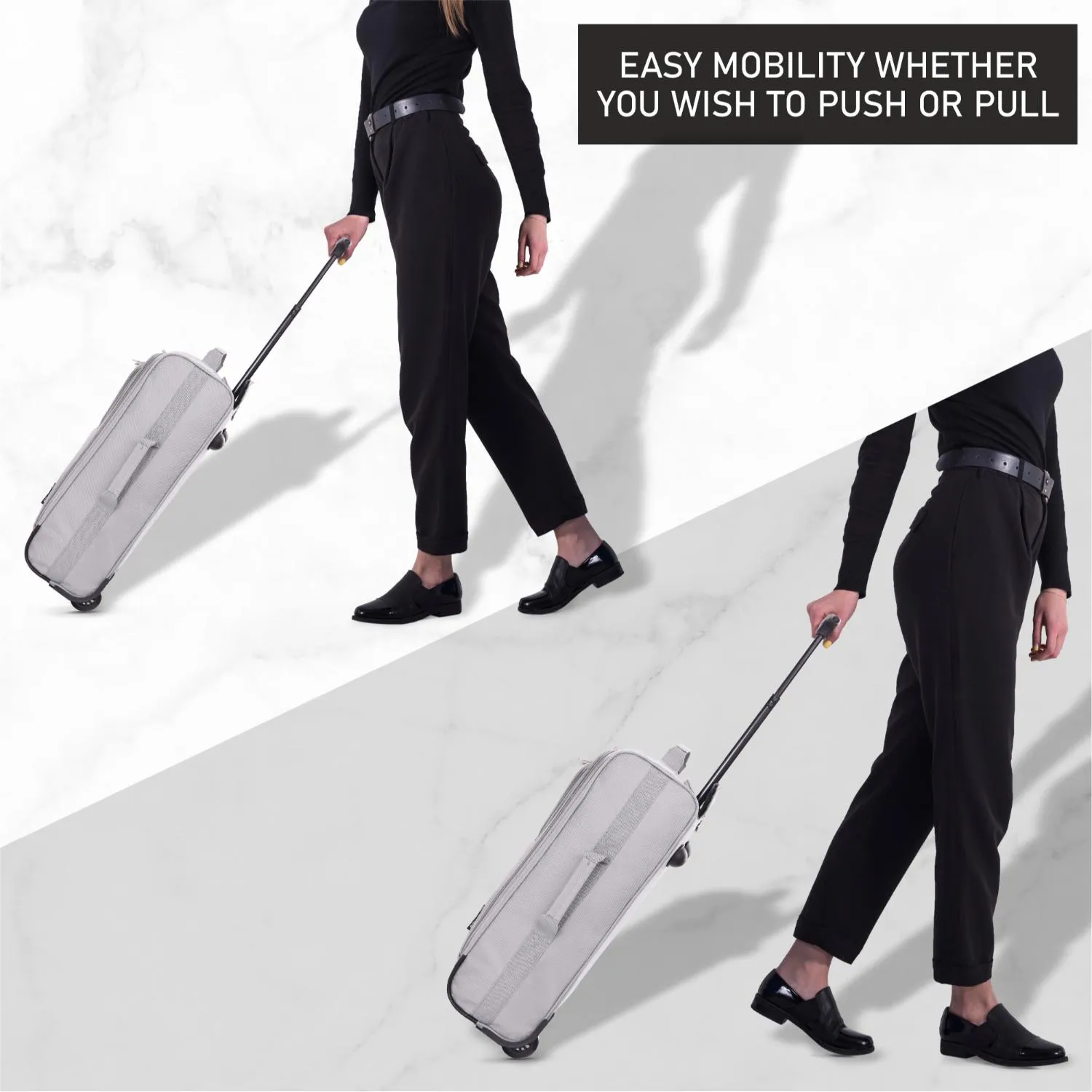5 Cities (55x35x20cm) Lightweight Cabin Hand Luggage With a Retractable Telescopic Handle, Approved For Ryanair/easyJet/British Airways & more