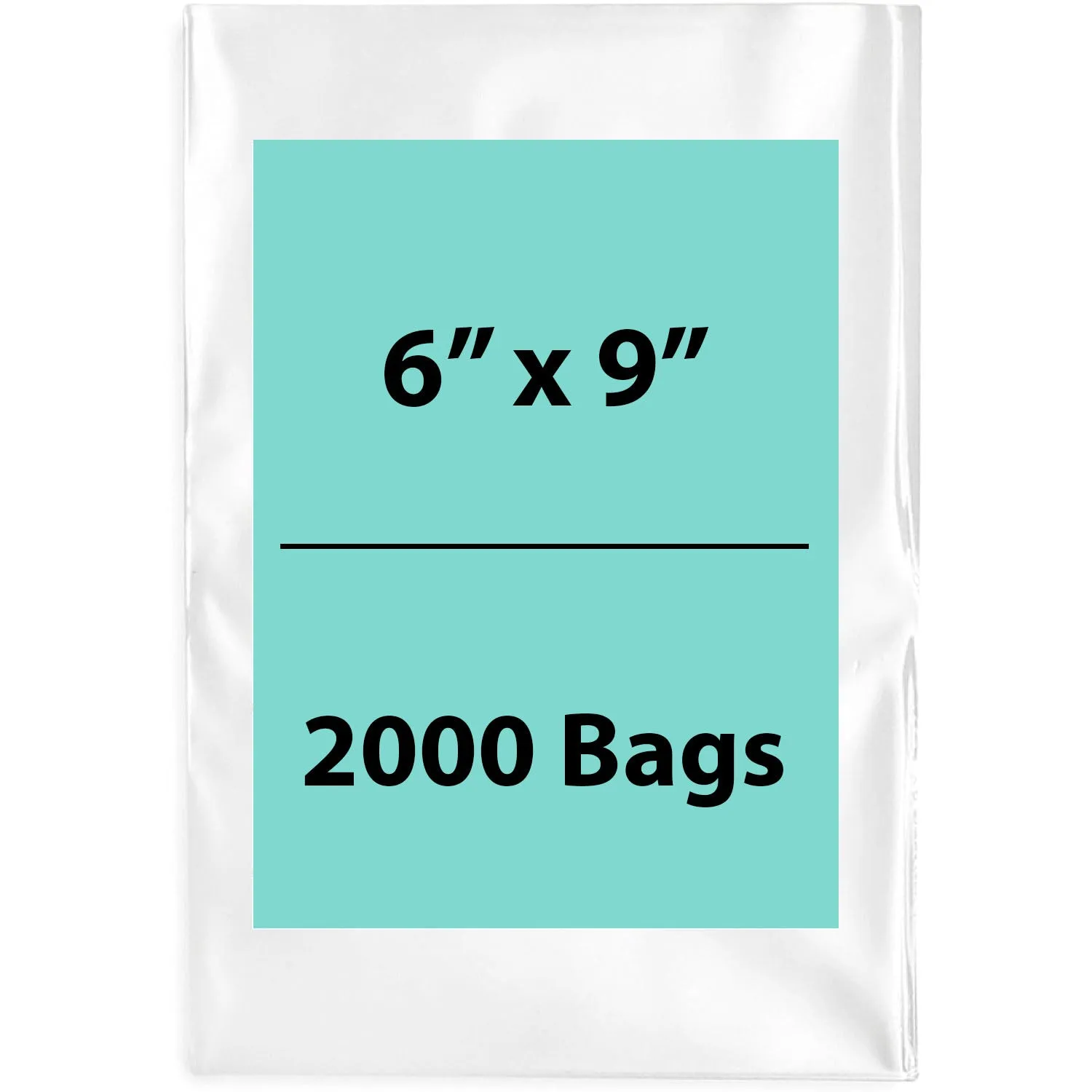 6X9 inches Clear Flat Poly Bags 1.5Mil Open Top (LDPE)