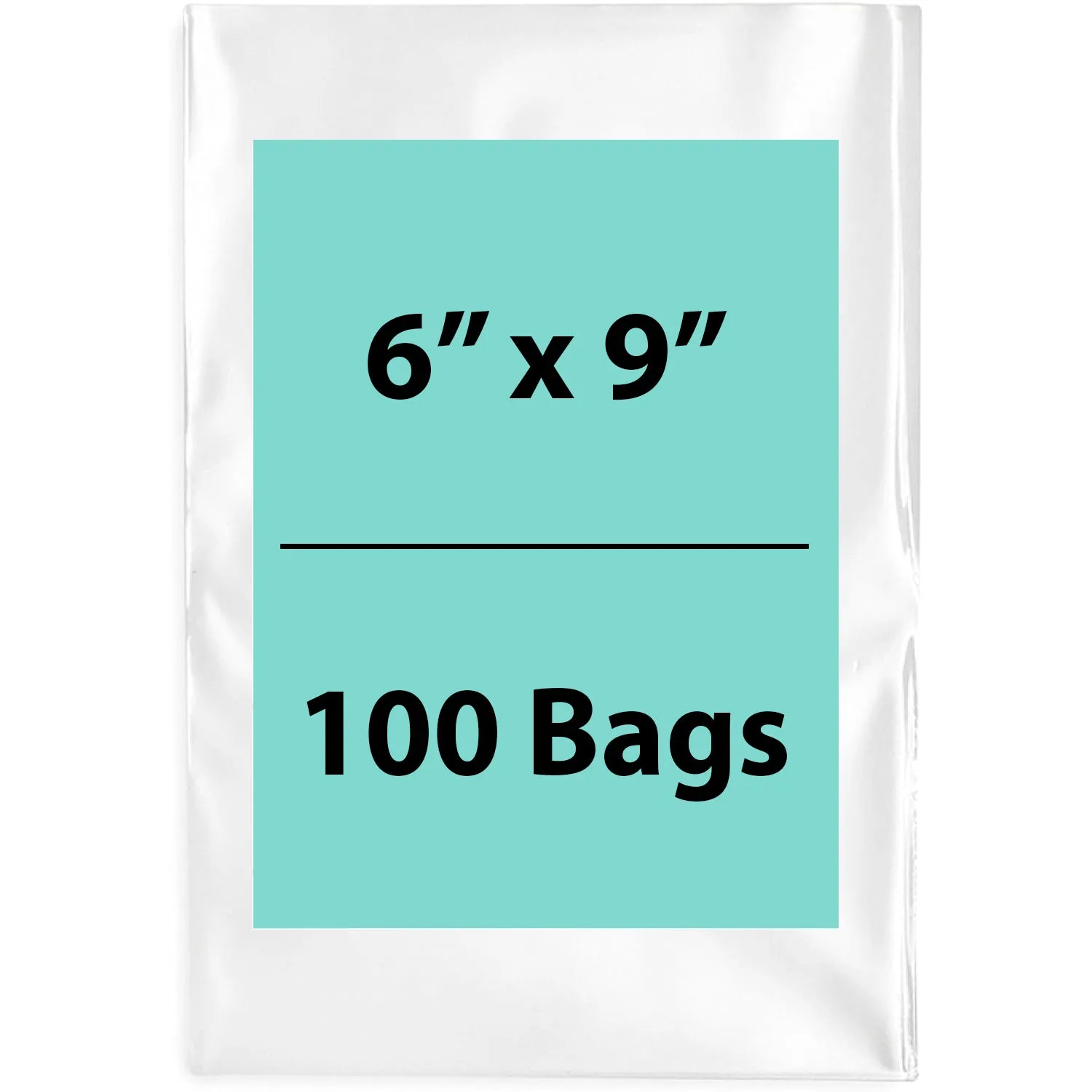 6X9 inches Clear Flat Poly Bags 1.5Mil Open Top (LDPE)