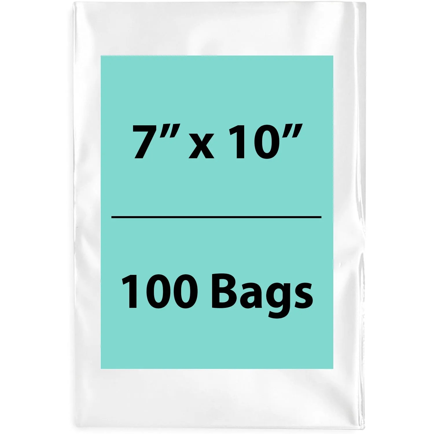 7X10 inches Clear Flat Poly Bags 1.5Mil Open Top (LDPE)