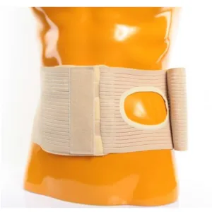 Abdominal Binder for Colostomy Bag 16cm High - Beige