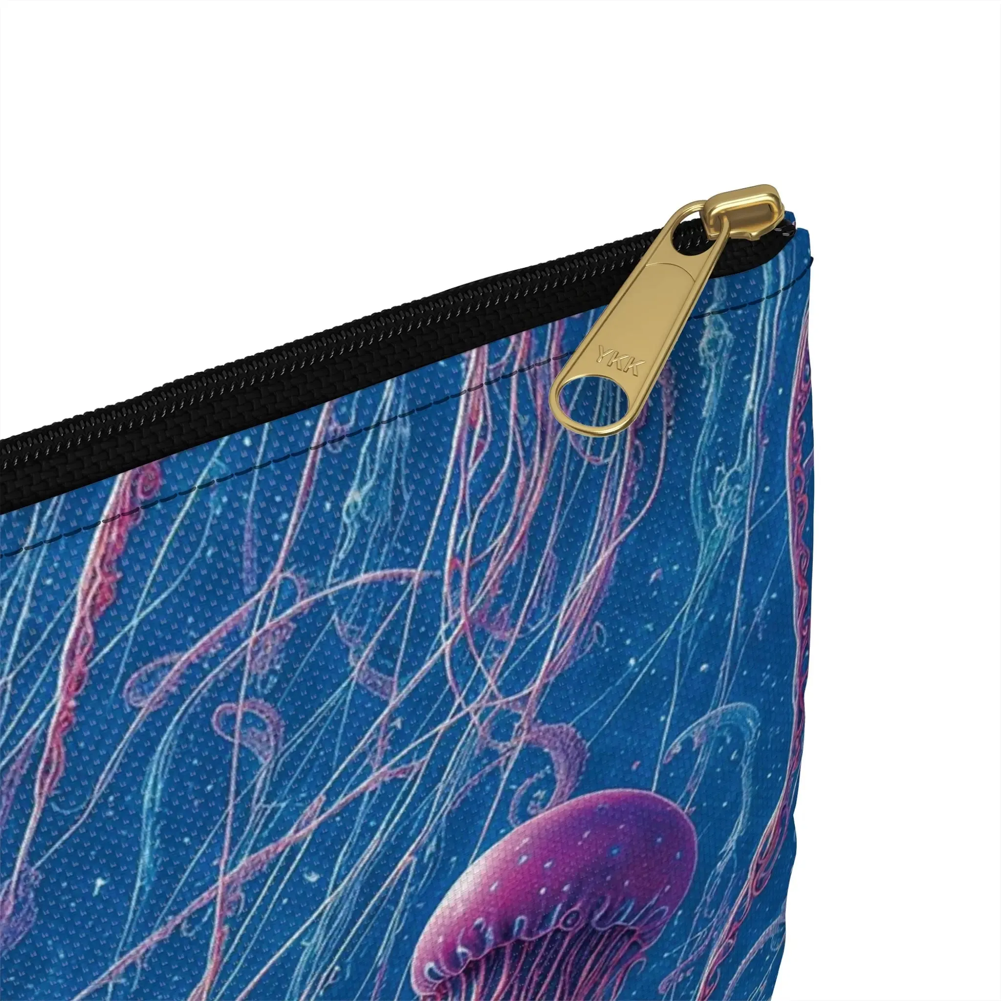 Accessory Pouch - Blue And Violet Jellyfishes