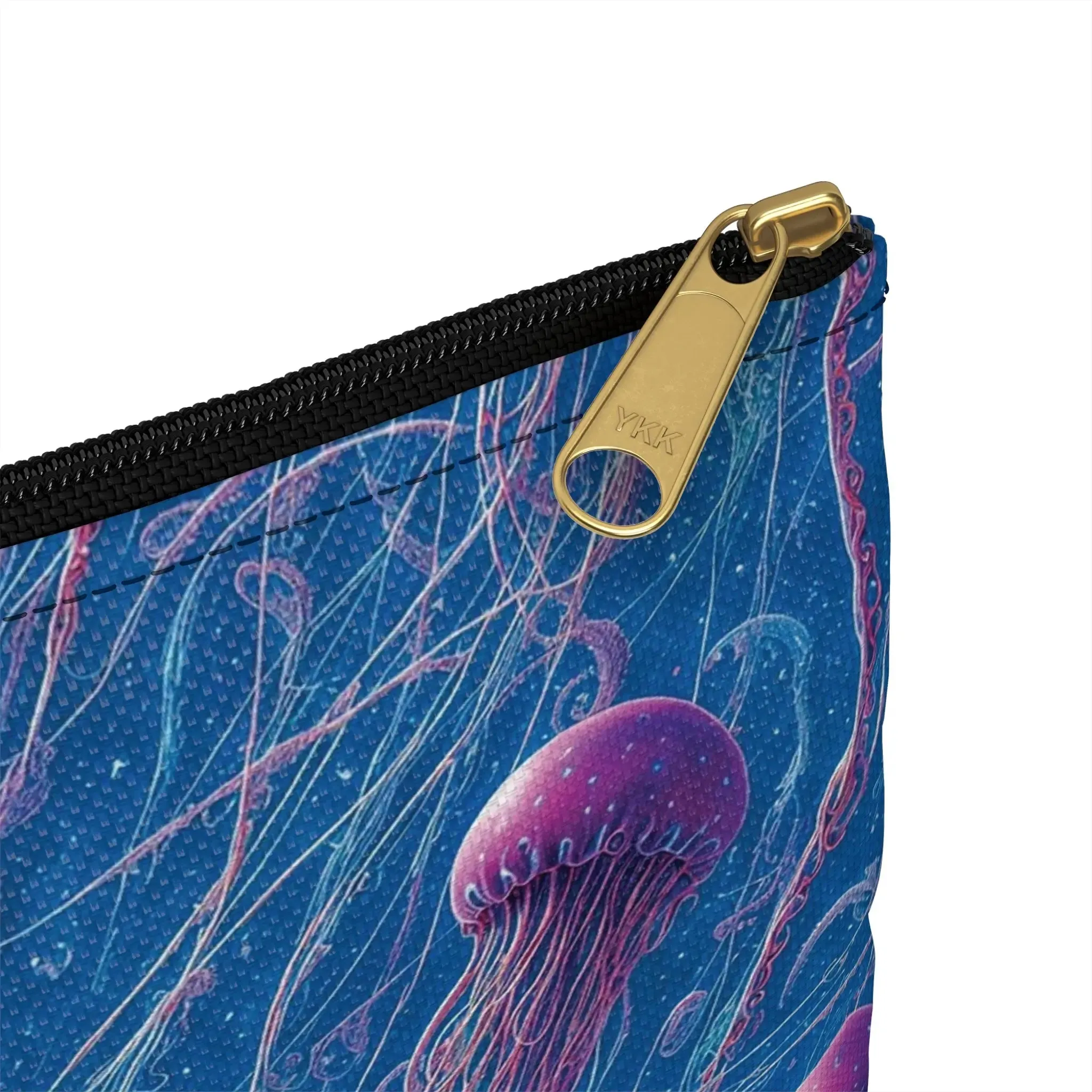 Accessory Pouch - Blue And Violet Jellyfishes
