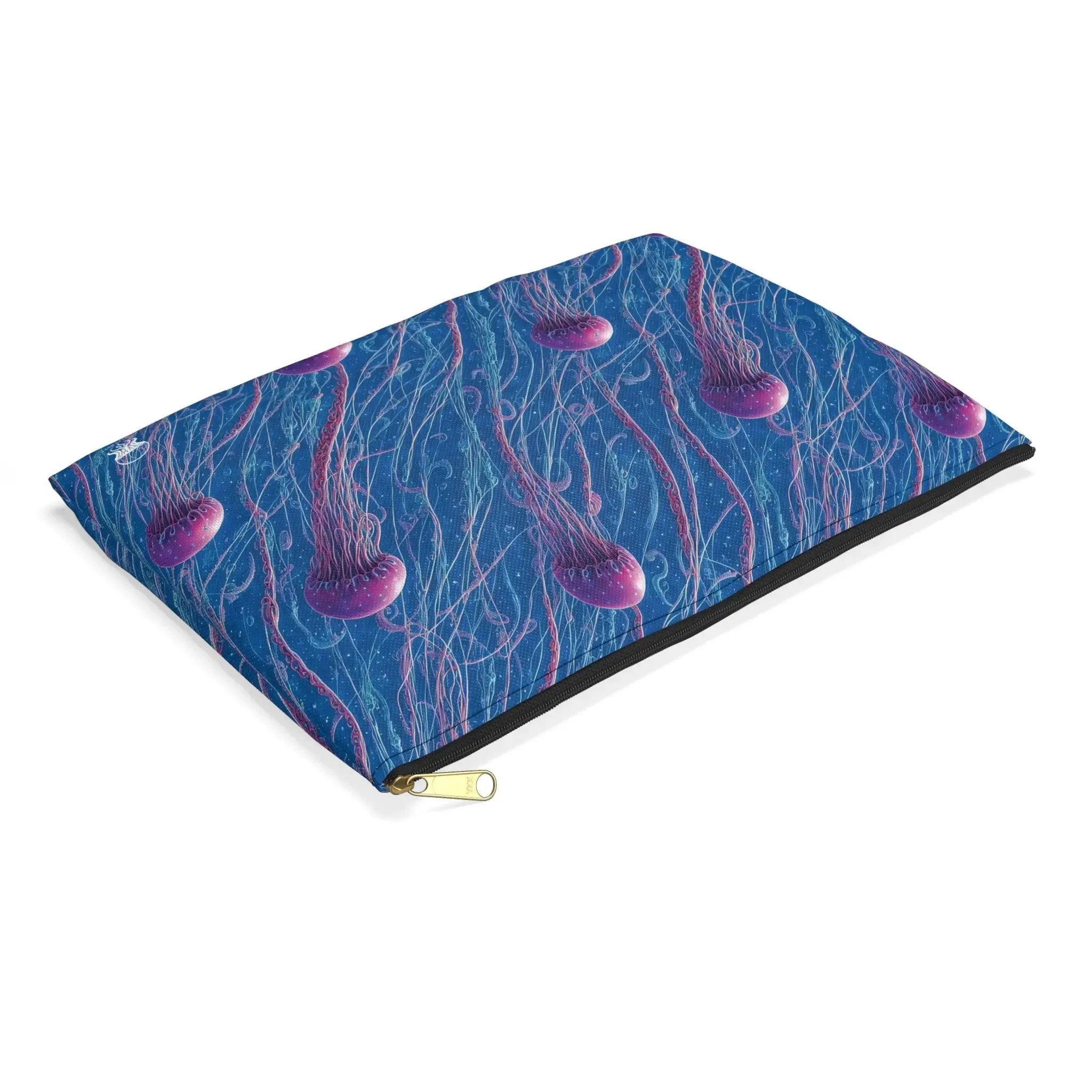 Accessory Pouch - Blue And Violet Jellyfishes