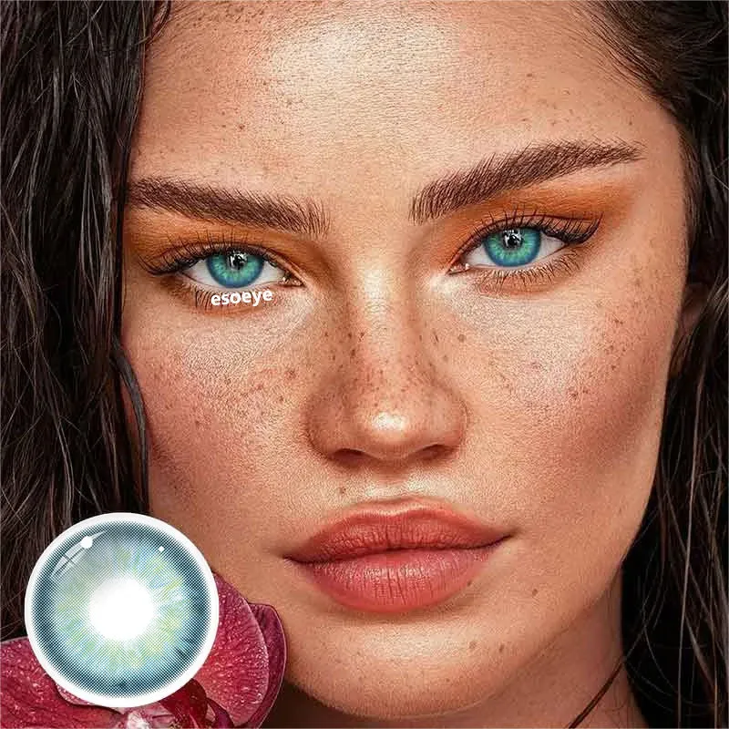 Aegean Sea Ⅱ Blue Colored Contact Lenses Yearly