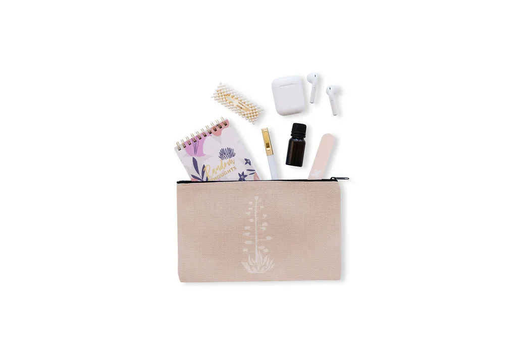 Agave Bloom Cosmetic Pouches, College Student Gift,Christmas Gift, Mother's Day Gift