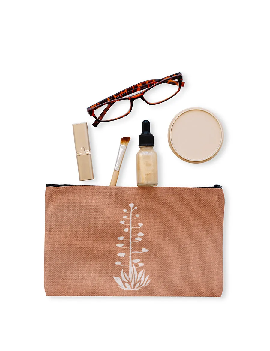 Agave Bloom Cosmetic Pouches, College Student Gift,Christmas Gift, Mother's Day Gift