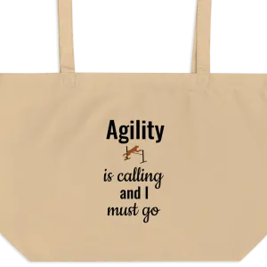 Agility is Calling X-Large Tote/ Shopping Bag