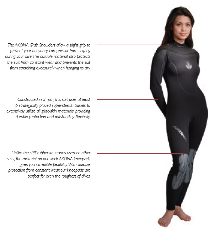 Akona Women's 3mm Full Wetsuit