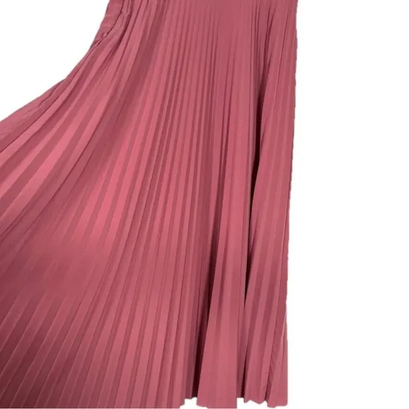 &amp; other stories 2 midi pleat skirt pink