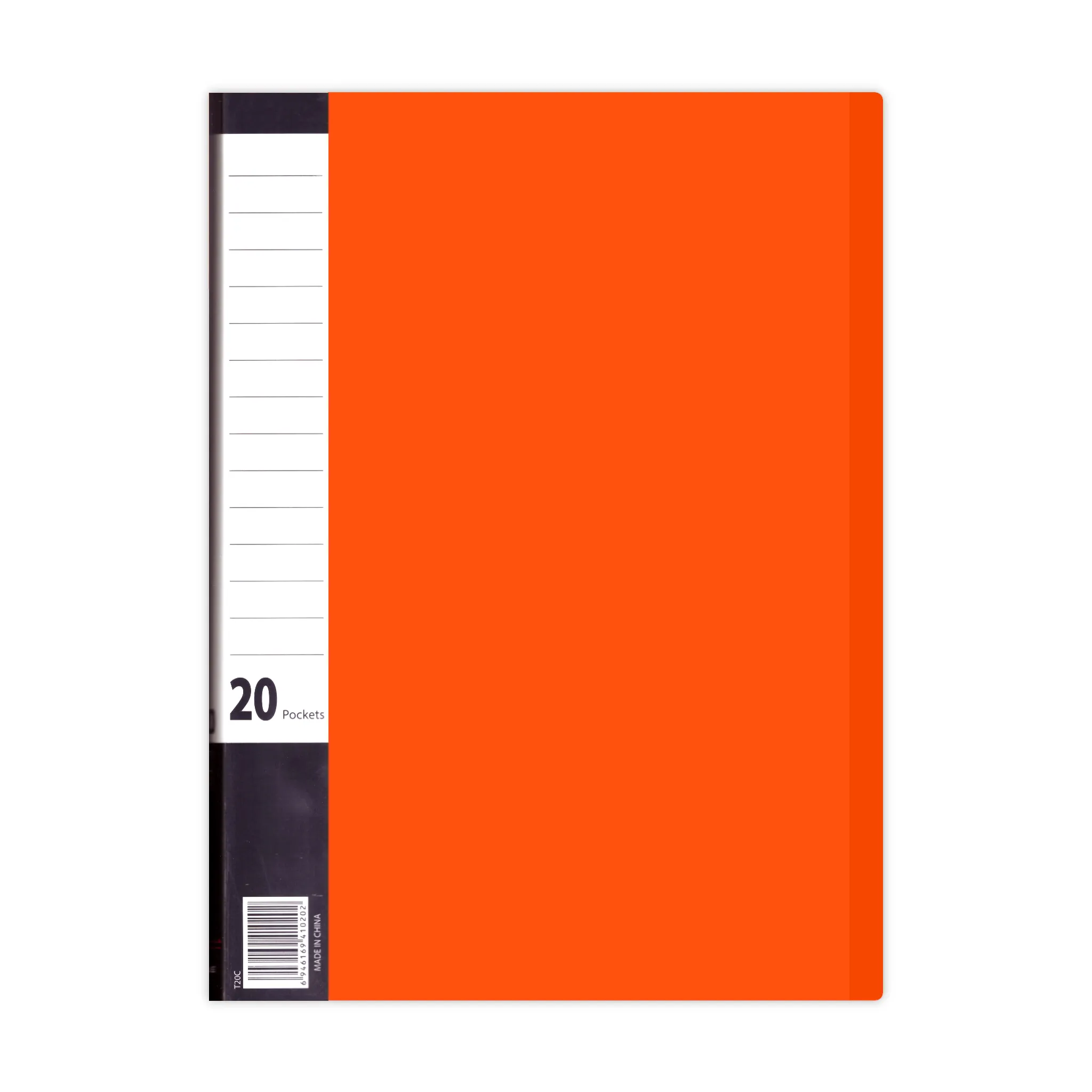 Apple Display Book 20 Fixed Pocket Neon Colors A4