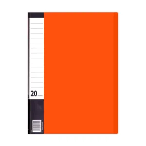 Apple Display Book 20 Fixed Pocket Neon Colors A4