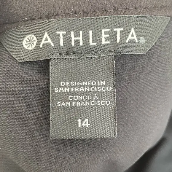 ATHLETA Apres Ski Mini Skirt NWT Quilted Black Size 14