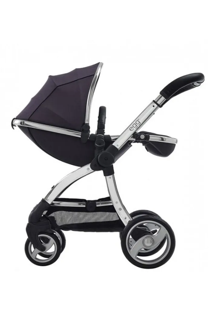 Baby Style Egg 3 in 1 Stroller Storm Grey Mirror Chassis