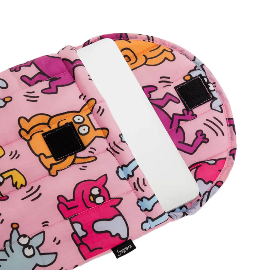 Baggu Puffy 13/14 inch Laptop Sleeve, Keith Haring Pets