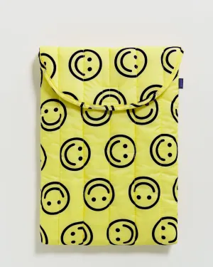 BAGGU Puffy Laptop Sleeve 16" - Yellow Happy
