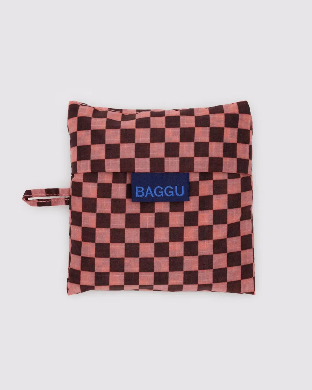 Baggu Standard Reuseable Bag - Pink Brown Check