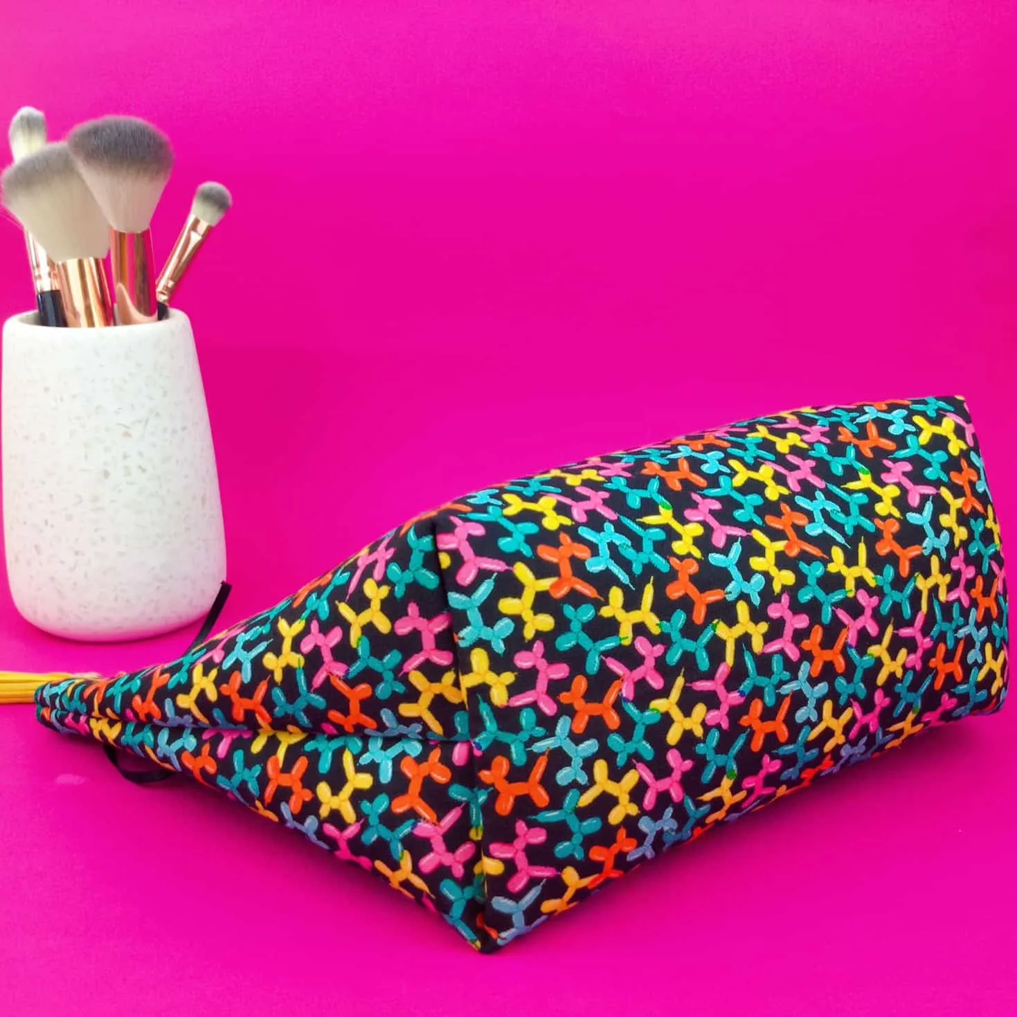 Balloon Animals Large Makeup Bag.