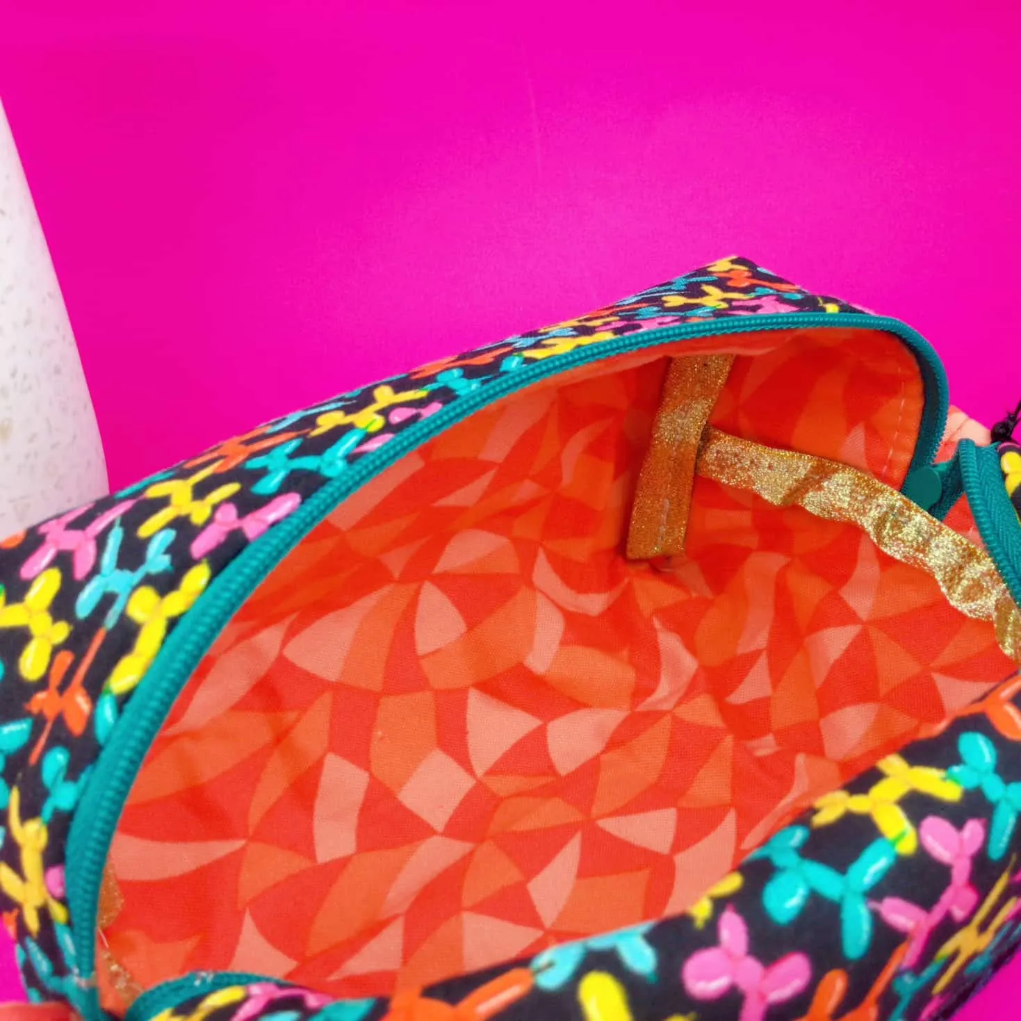 Balloon Animals Medium Box Makeup Bag.