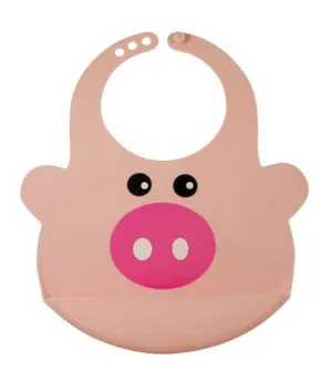 Bamboo Kids Pinky the Pig Silicone Baby Bib
