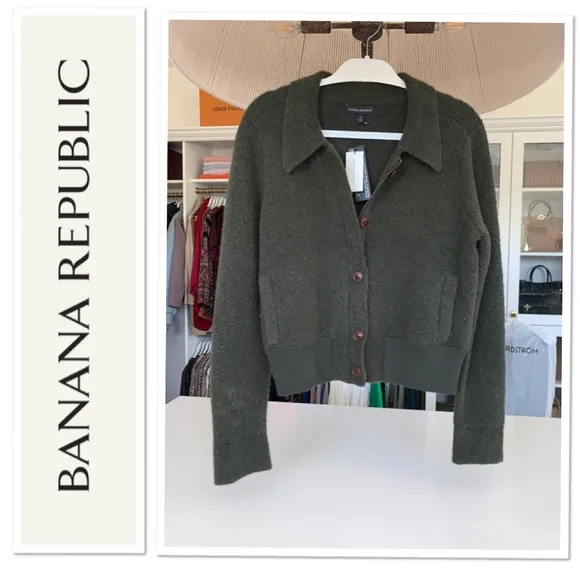 Banana Republic wool bomber jacket