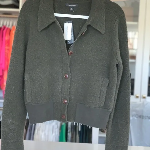 Banana Republic wool bomber jacket