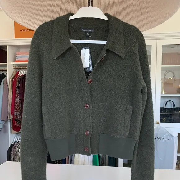 Banana Republic wool bomber jacket