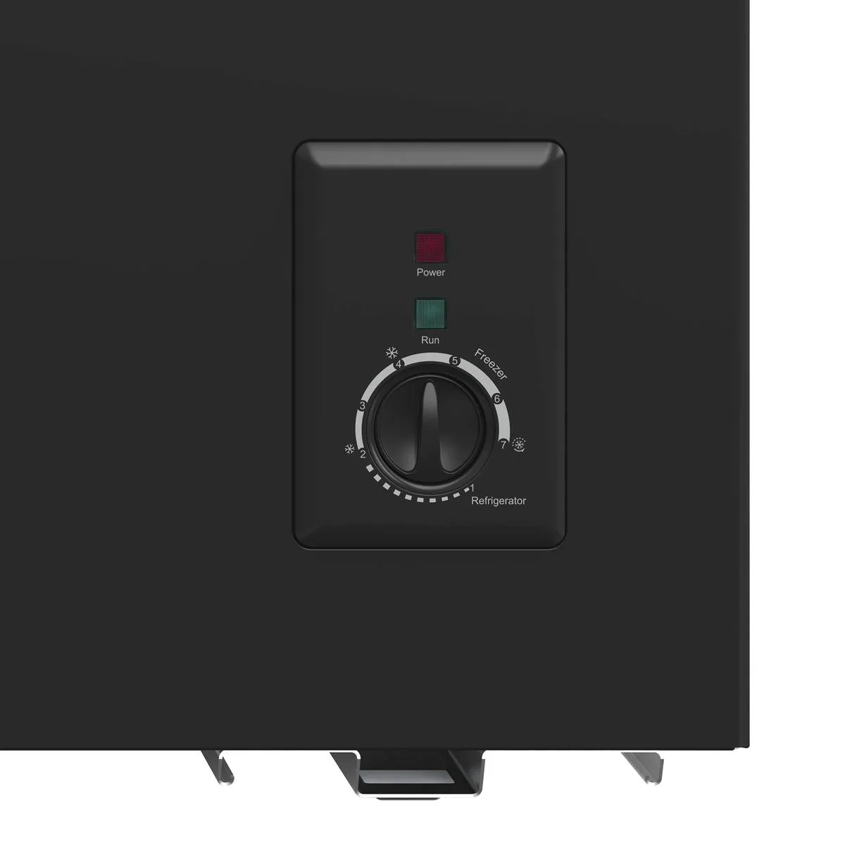 Baridi Freestanding Chest Freezer, 142L Capacity, Garages and Outbuilding Safe, -12 to -24°C Adjustable Thermostat with Refrigeration Mode, Black