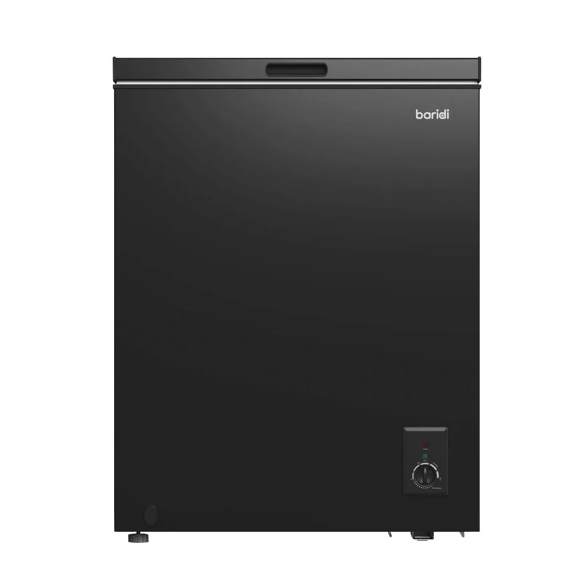 Baridi Freestanding Chest Freezer, 142L Capacity, Garages and Outbuilding Safe, -12 to -24°C Adjustable Thermostat with Refrigeration Mode, Black