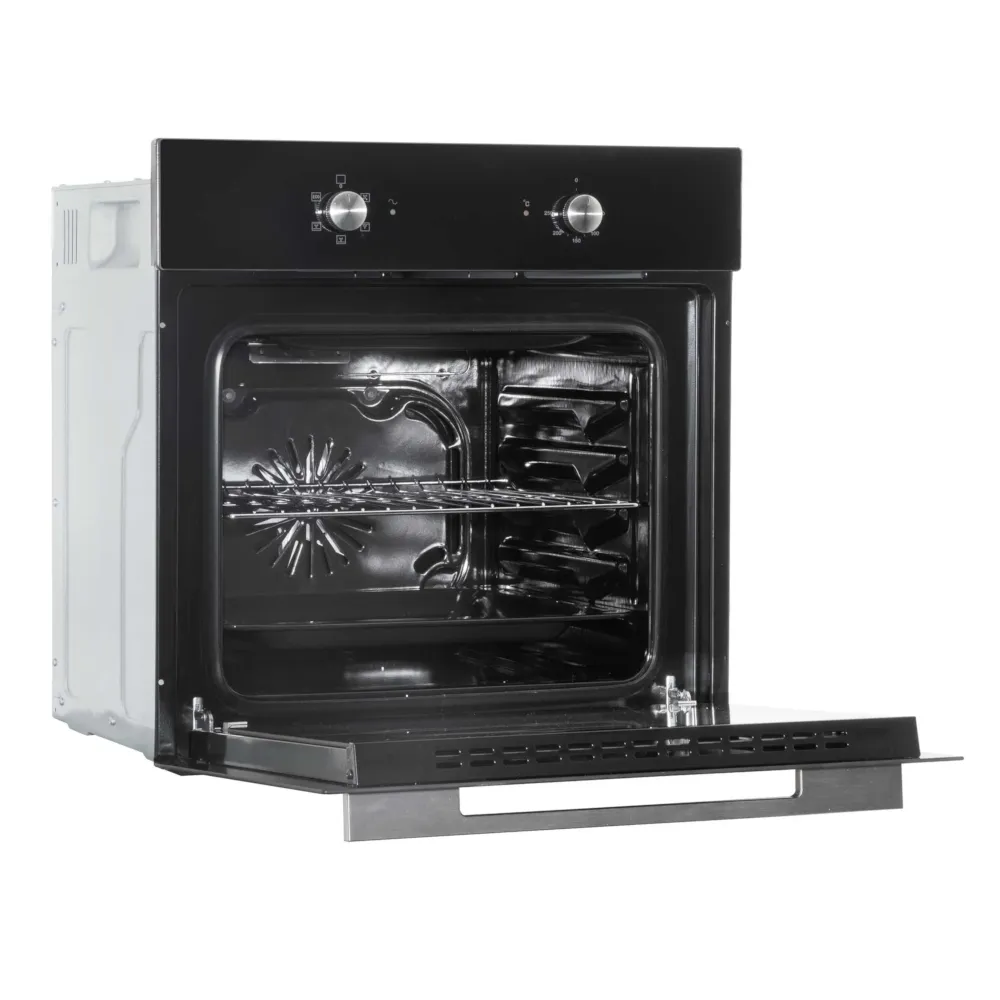 Baridi Integrated Fan-Assisted Electric Oven 60cm, 55L Capacity - Black - B