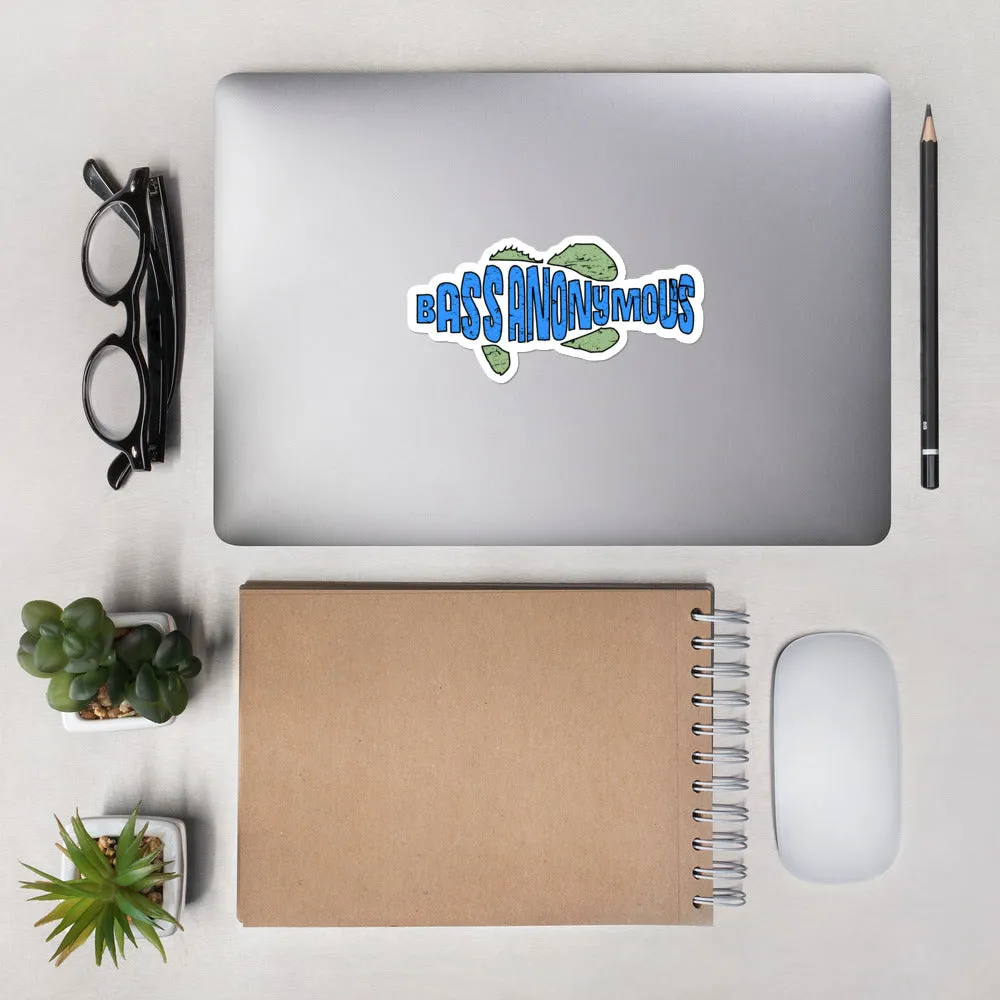 Bass Anonymous Teal Kiwi Sticker