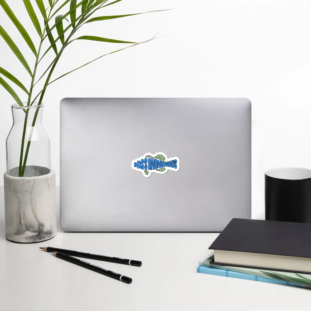 Bass Anonymous Teal Kiwi Sticker