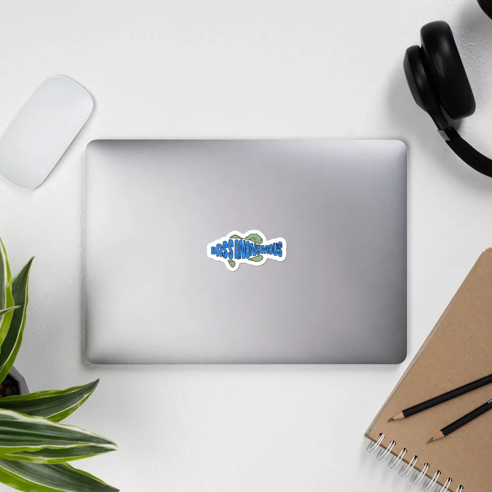 Bass Anonymous Teal Kiwi Sticker