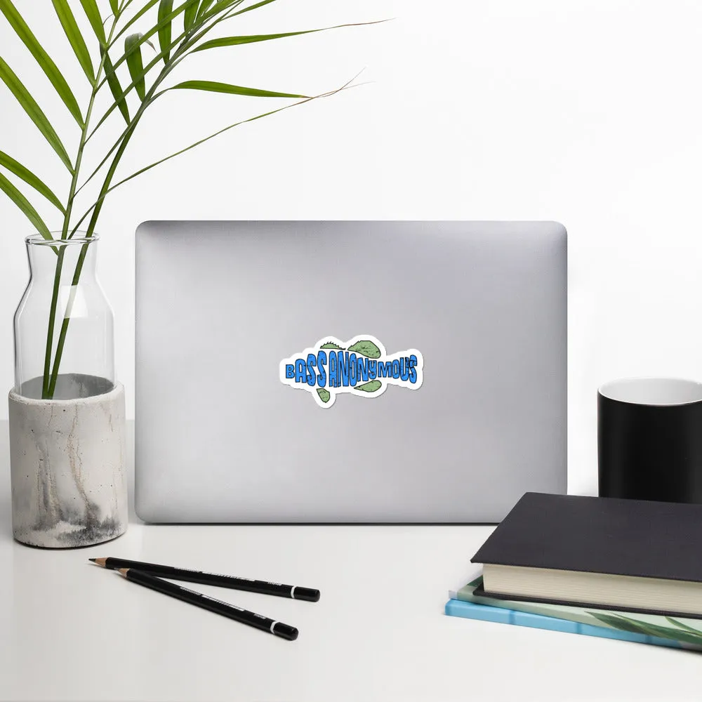 Bass Anonymous Teal Kiwi Sticker