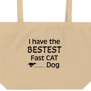 Bestest Fast CAT Dog X-Large Tote/ Shopping Bags