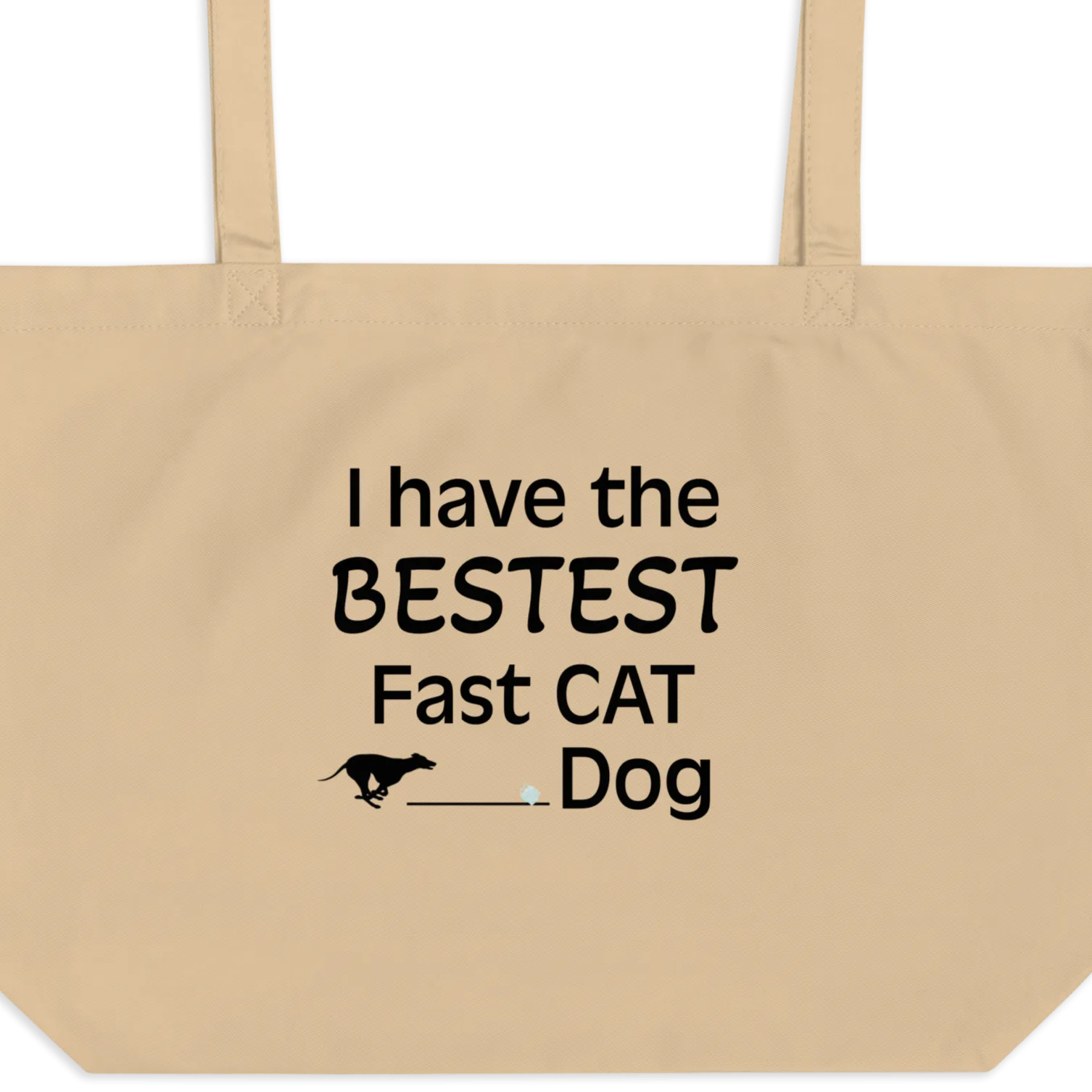 Bestest Fast CAT Dog X-Large Tote/ Shopping Bags