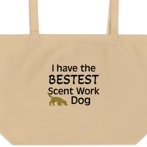 Bestest Scent Work Dog X-Large Tote/ Shopping Bags